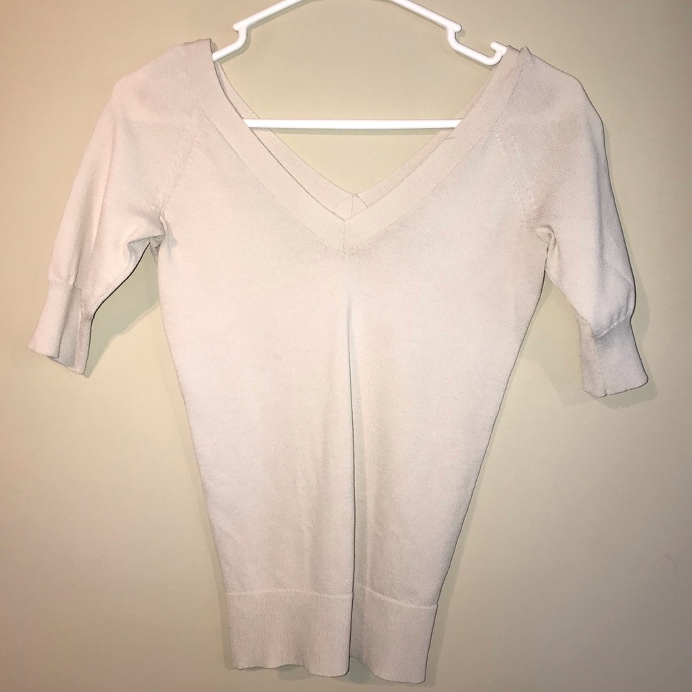 Banana Republic Fitted Cream Top
